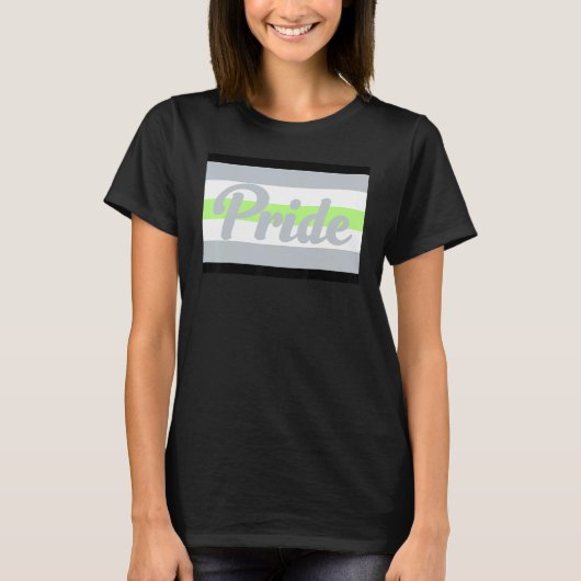アジェンダーゲイプライドレインボーワード1 Tシャツ (正面)