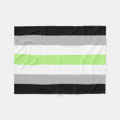 アジェンダープライドフラグ フリースブランケット (正面(横))