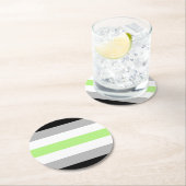 アジェンダープライドフラグ ラウンドペーパーコースター (インサイチュ)