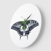 アジェンダー国旗アゲハチョウ蝶 ラージ壁時計 (傾斜)