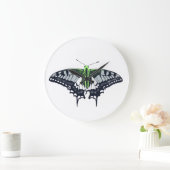 アジェンダー国旗アゲハチョウ蝶 ラージ壁時計 (ホーム)