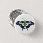 アジェンダー国旗アゲハチョウ蝶 缶バッジ (正面&裏面)