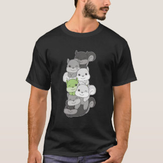 アジェンダー フラッグ プライドマンス LGBTQ+ アジェンダー リス Tシャツ