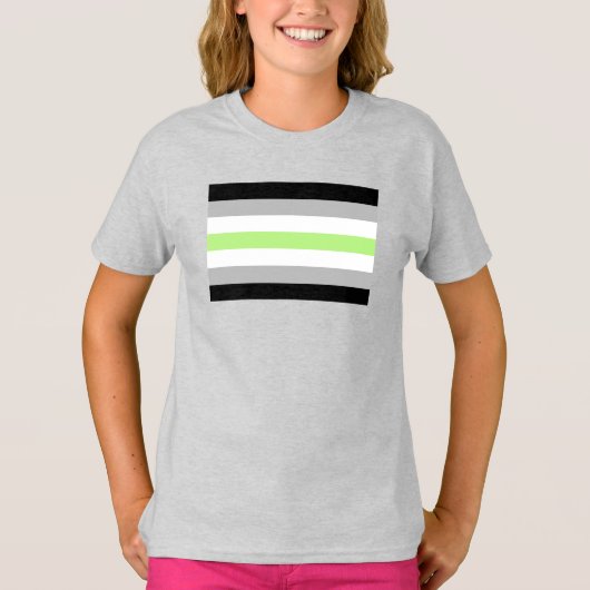 アジェンダー・プライド・フラグ Tシャツ (正面)