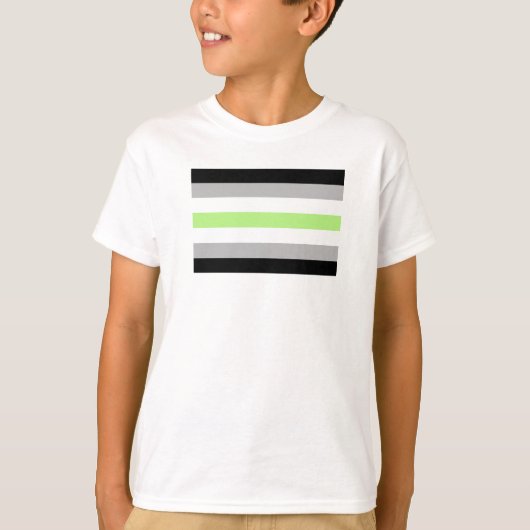 アジェンダー プライド フラッグ Tシャツ (正面)