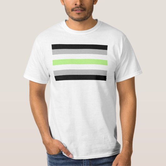 アジェンダー プライド フラッグ Tシャツ (正面)