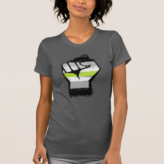 アジェンダー プライド 拳 Tシャツ (正面)
