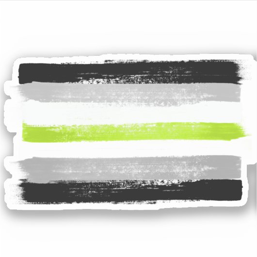 アジェン絵を描ダプライド旗 シール (正面)