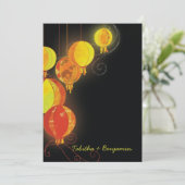 アジエレガントアぶら下がったランタン結婚ズ 招待状 (スタンド正面)