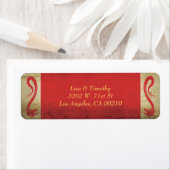 アジエレガントアテーマレッド結婚・ドラゴン ラベル (インサイチュ)