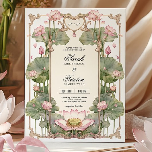 アジエレガントアロータス結婚式招待状 招待状