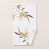 アジエレガントア白金ゴールド竹風呂 バスタオルセット (ハンドタオル)