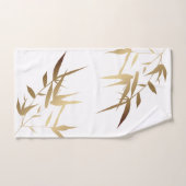 アジエレガントア白金ゴールド竹風呂 バスタオルセット (ハンドタオル)