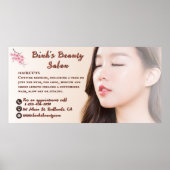 アジカスタマイズア美しいヘアサロン広告ズ ポスター (正面)