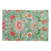 アジカラフルアエレガントフローラの尖形 枕カバー (裏面)