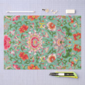 アジカラフルアエレガントフローラの尖形 薄葉紙 (クラフト)