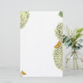 アジサイおよび蝶 便箋 (スタンド正面)