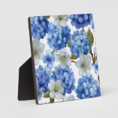 アジサイとさくらんぼ開花 フォトプラーク (正面)