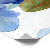 アジサイとさくらんぼ開花 ポスター (角)