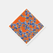 アジサイとオレンジ スタンダードカクテルナプキン (角)