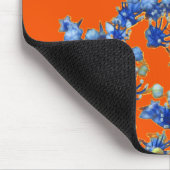 アジサイとオレンジ マウスパッド (コーナー)