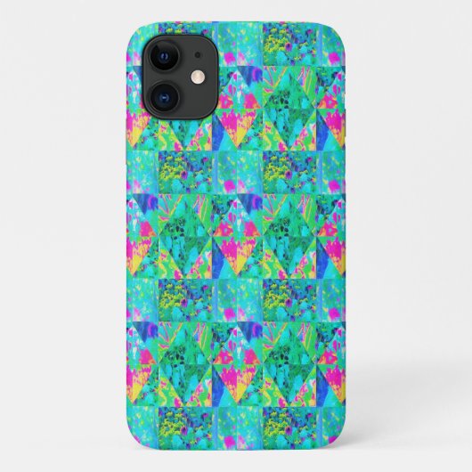 アジサイとブルーのガーデンキルトペインティング Case-Mate iPhoneケース (裏面)
