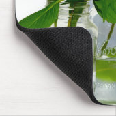 アジサイとメイソン・ジャー マウスパッド (コーナー)