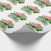 アジサイとメイソン・ジャー ラッピングペーパー (角)