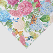 アジサイと蝶ドラゴンフライ結婚タイル 薄葉紙 (詳細)