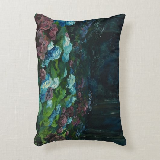 アジサイのたそがれのアクセントの枕 アクセントクッション (正面(垂直))