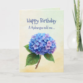アジサイのように あなたの誕生日パーソナリティ カード