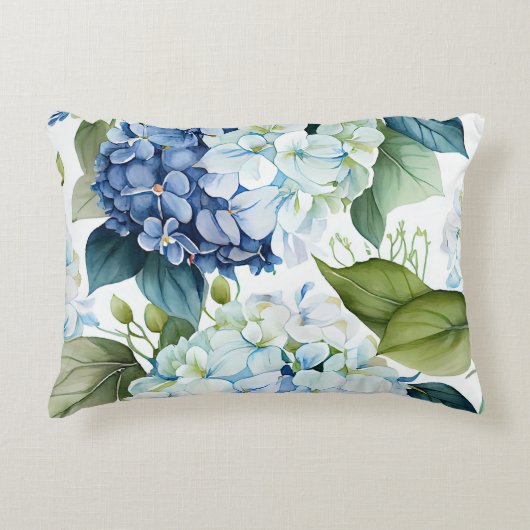 アジサイのアクセント枕 アクセントクッション (正面)