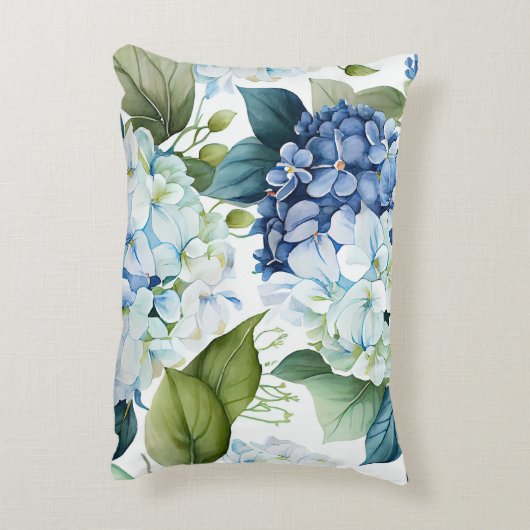 アジサイのアクセント枕 アクセントクッション (裏面(縦))