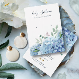 アジサイのイヤリングディスプレイカード