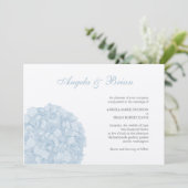 アジサイのウェディング・インビテーション 招待状 (スタンド正面)