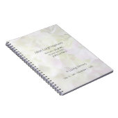 アジサイのクローズアップは記念物衰退します ノートブック (右側)