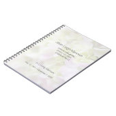 アジサイのクローズアップは記念物衰退します ノートブック (左側)