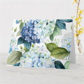 アジサイのグリーティングカード カード (黄色い花)