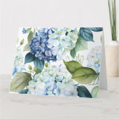 アジサイのグリーティングカード カード (裏面)