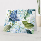 アジサイのグリーティングカード カード (正面)