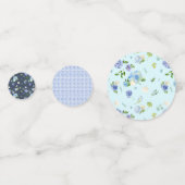 アジサイのテーブルの紙吹雪の装飾 コンフェッティ (裏面)