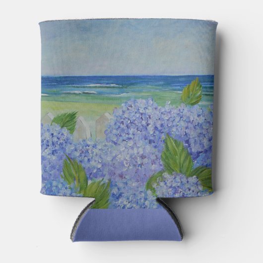 アジサイのバイザシークーラーボックス 缶クーラー (正面)