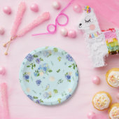 アジサイのブライダルシャワーのパーティーのプレート ペーパープレート (パーティー)