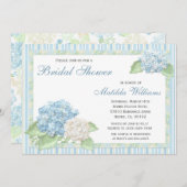 アジサイのブライダルシャワーの招待状 招待状 (正面/裏面)