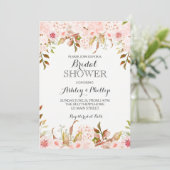 アジサイのブライダルシャワーの招待 招待状 (スタンド正面)