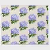 アジサイの光沢のある包装紙 ラッピングペーパー (フラット)