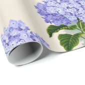 アジサイの光沢のある包装紙 ラッピングペーパー (ロールコーナー)