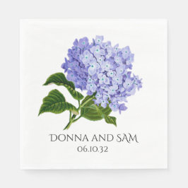 アジサイの夏の花の結婚式コックテール用ナプキン スタンダードランチョンナプキン