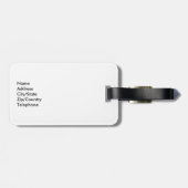 アジサイの多色刷りの花びら --- ラゲッジタグ (裏面横)