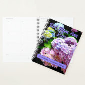 アジサイの庭ピンク色の紫の紫のフローラママの贈り物 プランナー手帳 (ディスプレー)